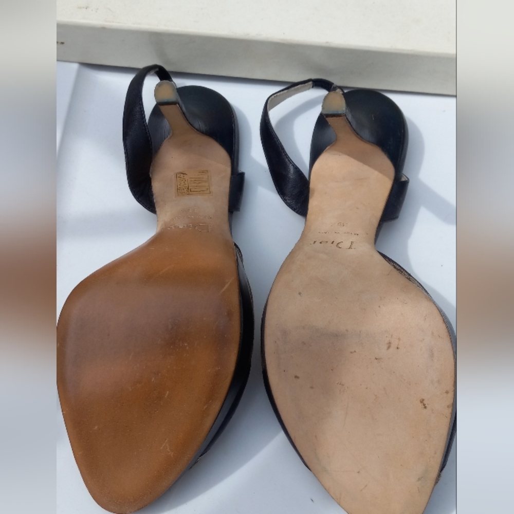Christian Dior/Vintage Diorissimo Pump/Logo brown/size 39.5 - Picture 2 of 5